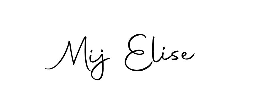 Mij Elise stylish signature style. Best Handwritten Sign (Autography-DOLnW) for my name. Handwritten Signature Collection Ideas for my name Mij Elise. Mij Elise signature style 10 images and pictures png