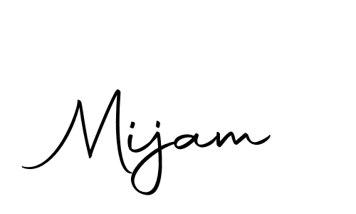 Make a beautiful signature design for name Mijam. With this signature (Autography-DOLnW) style, you can create a handwritten signature for free. Mijam signature style 10 images and pictures png