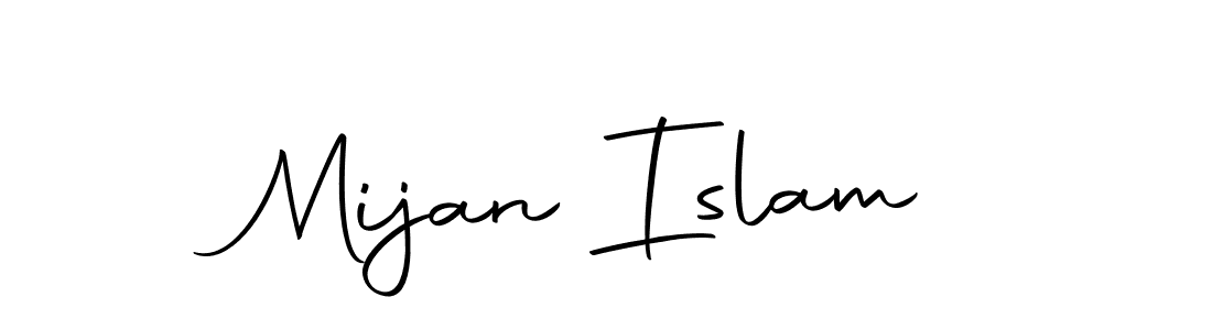Make a beautiful signature design for name Mijan Islam. With this signature (Autography-DOLnW) style, you can create a handwritten signature for free. Mijan Islam signature style 10 images and pictures png