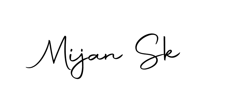 How to make Mijan Sk name signature. Use Autography-DOLnW style for creating short signs online. This is the latest handwritten sign. Mijan Sk signature style 10 images and pictures png