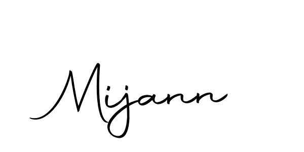 Create a beautiful signature design for name Mijann. With this signature (Autography-DOLnW) fonts, you can make a handwritten signature for free. Mijann signature style 10 images and pictures png