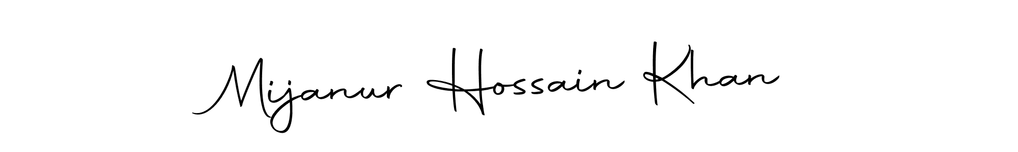 Make a beautiful signature design for name Mijanur Hossain Khan. With this signature (Autography-DOLnW) style, you can create a handwritten signature for free. Mijanur Hossain Khan signature style 10 images and pictures png