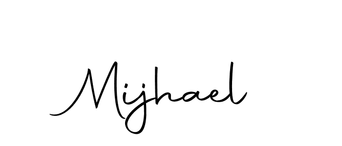 Make a beautiful signature design for name Mijhael. Use this online signature maker to create a handwritten signature for free. Mijhael signature style 10 images and pictures png