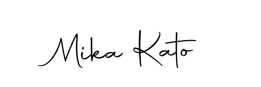 Make a beautiful signature design for name Mika Kato. With this signature (Autography-DOLnW) style, you can create a handwritten signature for free. Mika Kato signature style 10 images and pictures png