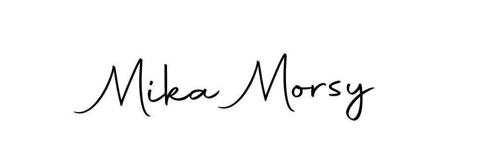 Design your own signature with our free online signature maker. With this signature software, you can create a handwritten (Autography-DOLnW) signature for name Mika Morsy. Mika Morsy signature style 10 images and pictures png