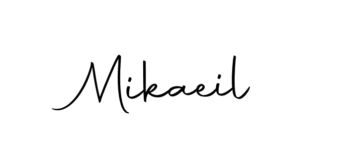 Mikaeil stylish signature style. Best Handwritten Sign (Autography-DOLnW) for my name. Handwritten Signature Collection Ideas for my name Mikaeil. Mikaeil signature style 10 images and pictures png