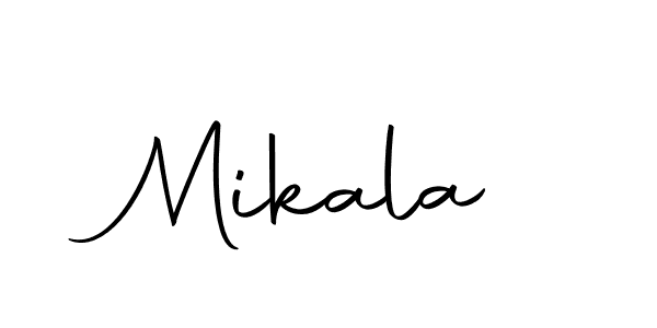 The best way (Autography-DOLnW) to make a short signature is to pick only two or three words in your name. The name Mikala include a total of six letters. For converting this name. Mikala signature style 10 images and pictures png