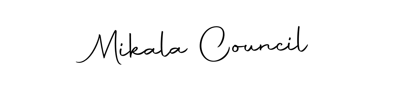 It looks lik you need a new signature style for name Mikala Council. Design unique handwritten (Autography-DOLnW) signature with our free signature maker in just a few clicks. Mikala Council signature style 10 images and pictures png