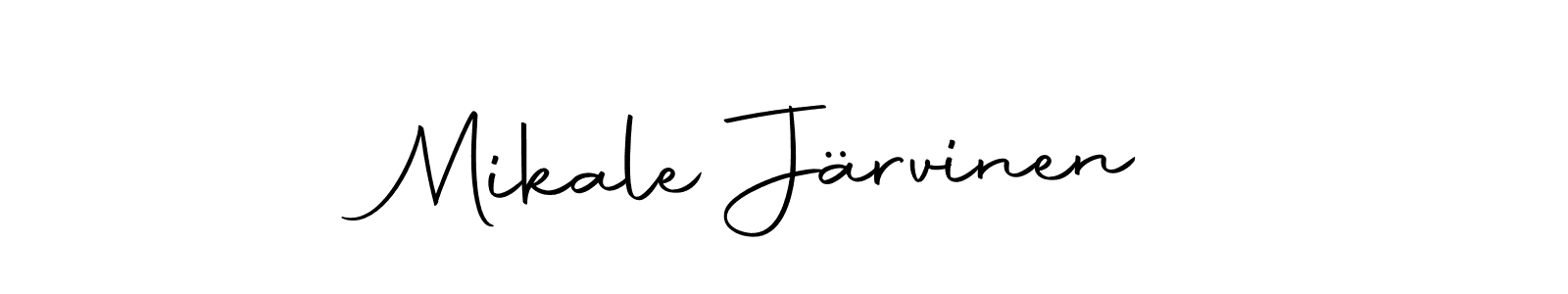 Create a beautiful signature design for name Mikale Järvinen. With this signature (Autography-DOLnW) fonts, you can make a handwritten signature for free. Mikale Järvinen signature style 10 images and pictures png