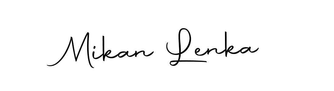 Create a beautiful signature design for name Mikan Lenka. With this signature (Autography-DOLnW) fonts, you can make a handwritten signature for free. Mikan Lenka signature style 10 images and pictures png