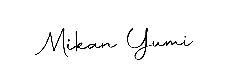 The best way (Autography-DOLnW) to make a short signature is to pick only two or three words in your name. The name Mikan Yumi include a total of six letters. For converting this name. Mikan Yumi signature style 10 images and pictures png