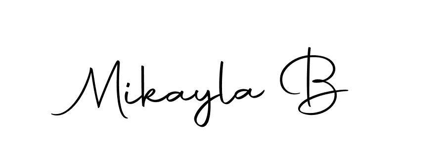 How to make Mikayla B signature? Autography-DOLnW is a professional autograph style. Create handwritten signature for Mikayla B name. Mikayla B signature style 10 images and pictures png