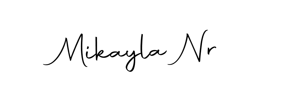 Autography-DOLnW is a professional signature style that is perfect for those who want to add a touch of class to their signature. It is also a great choice for those who want to make their signature more unique. Get Mikayla Nr name to fancy signature for free. Mikayla Nr signature style 10 images and pictures png
