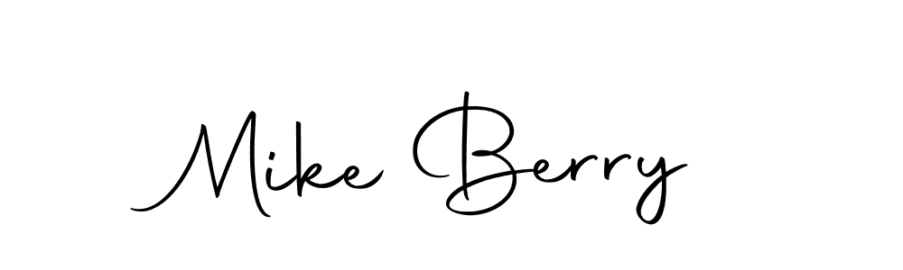 You should practise on your own different ways (Autography-DOLnW) to write your name (Mike Berry) in signature. don't let someone else do it for you. Mike Berry signature style 10 images and pictures png