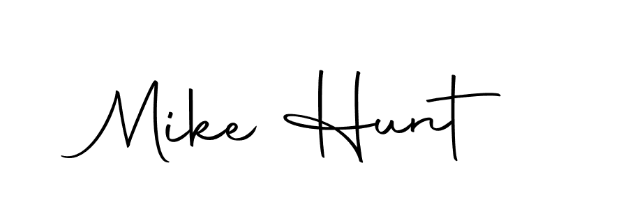 How to make Mike Hunt name signature. Use Autography-DOLnW style for creating short signs online. This is the latest handwritten sign. Mike Hunt signature style 10 images and pictures png