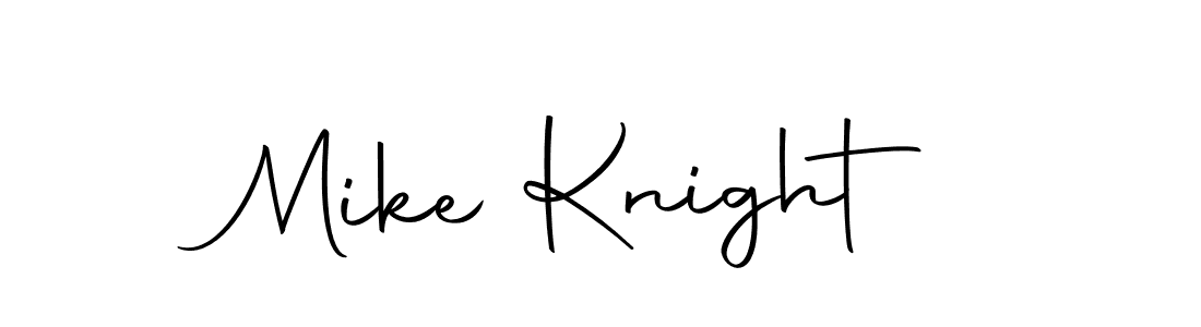 Design your own signature with our free online signature maker. With this signature software, you can create a handwritten (Autography-DOLnW) signature for name Mike Knight. Mike Knight signature style 10 images and pictures png