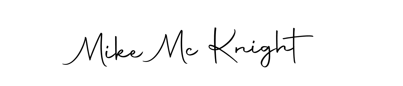 Create a beautiful signature design for name Mike Mc Knight. With this signature (Autography-DOLnW) fonts, you can make a handwritten signature for free. Mike Mc Knight signature style 10 images and pictures png