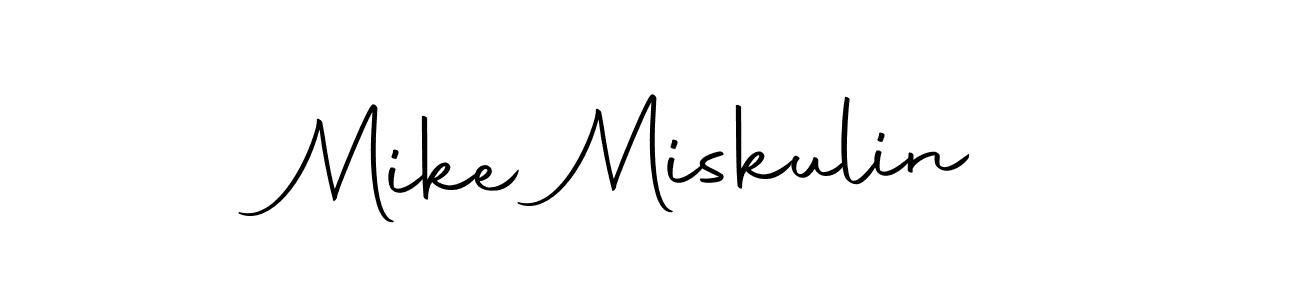 Make a beautiful signature design for name Mike Miskulin. With this signature (Autography-DOLnW) style, you can create a handwritten signature for free. Mike Miskulin signature style 10 images and pictures png