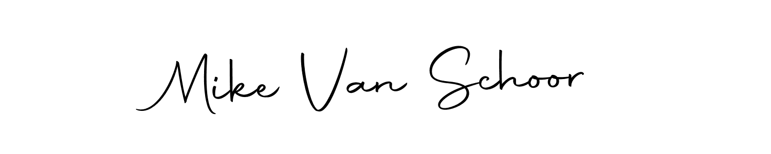 How to make Mike Van Schoor name signature. Use Autography-DOLnW style for creating short signs online. This is the latest handwritten sign. Mike Van Schoor signature style 10 images and pictures png