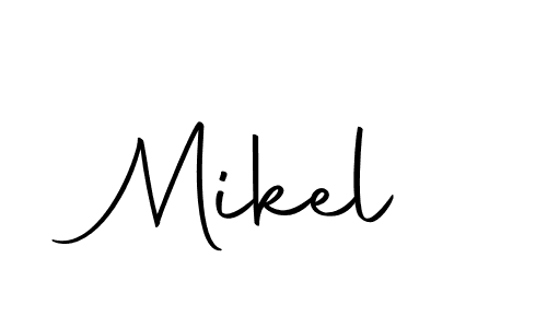 Make a beautiful signature design for name Mikel. With this signature (Autography-DOLnW) style, you can create a handwritten signature for free. Mikel signature style 10 images and pictures png