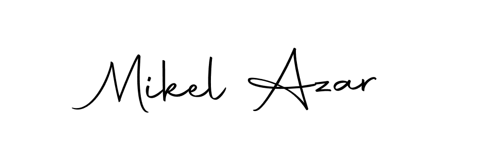 if you are searching for the best signature style for your name Mikel Azar. so please give up your signature search. here we have designed multiple signature styles  using Autography-DOLnW. Mikel Azar signature style 10 images and pictures png