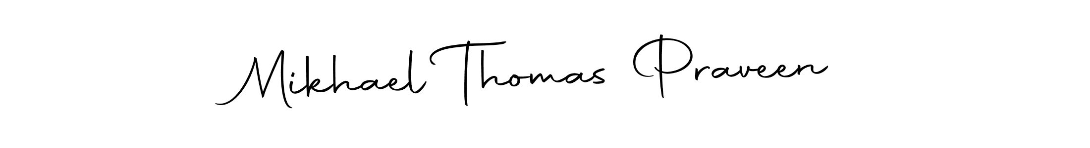 Mikhael Thomas Praveen stylish signature style. Best Handwritten Sign (Autography-DOLnW) for my name. Handwritten Signature Collection Ideas for my name Mikhael Thomas Praveen. Mikhael Thomas Praveen signature style 10 images and pictures png