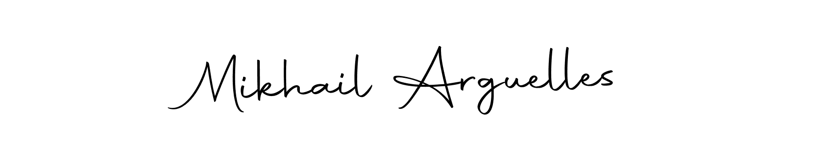 How to make Mikhail Arguelles name signature. Use Autography-DOLnW style for creating short signs online. This is the latest handwritten sign. Mikhail Arguelles signature style 10 images and pictures png
