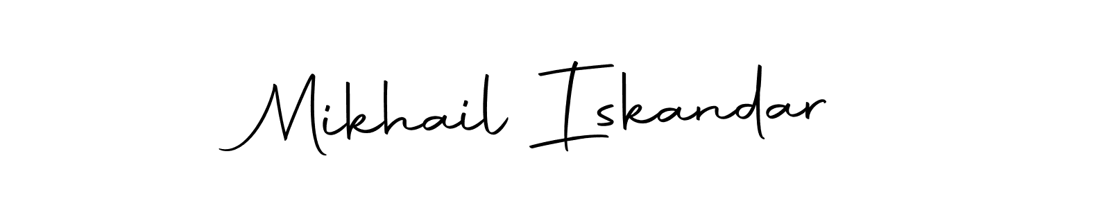 Similarly Autography-DOLnW is the best handwritten signature design. Signature creator online .You can use it as an online autograph creator for name Mikhail Iskandar. Mikhail Iskandar signature style 10 images and pictures png
