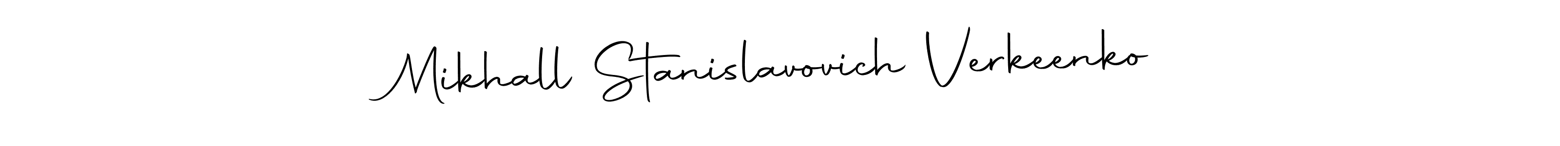 Mikhall Stanislavovich Verkeenko stylish signature style. Best Handwritten Sign (Autography-DOLnW) for my name. Handwritten Signature Collection Ideas for my name Mikhall Stanislavovich Verkeenko. Mikhall Stanislavovich Verkeenko signature style 10 images and pictures png