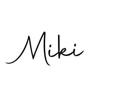 Design your own signature with our free online signature maker. With this signature software, you can create a handwritten (Autography-DOLnW) signature for name Miki. Miki signature style 10 images and pictures png