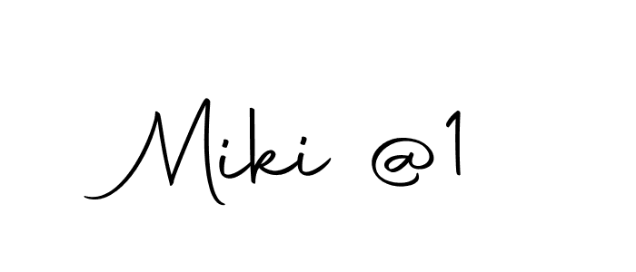 This is the best signature style for the Miki @1 name. Also you like these signature font (Autography-DOLnW). Mix name signature. Miki @1 signature style 10 images and pictures png