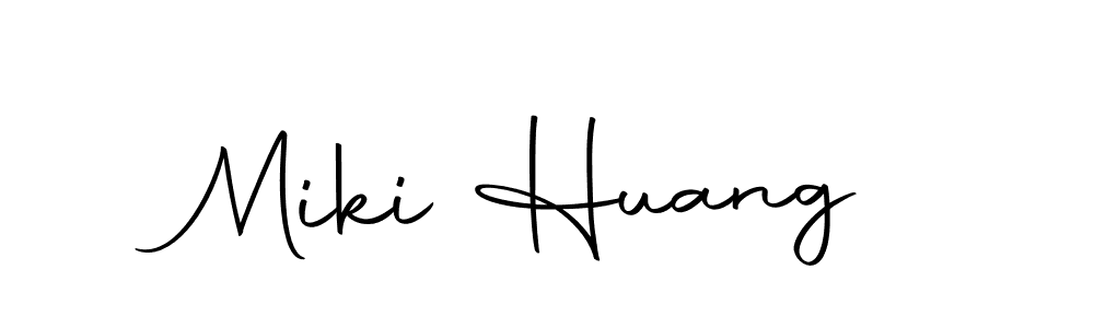 Miki Huang stylish signature style. Best Handwritten Sign (Autography-DOLnW) for my name. Handwritten Signature Collection Ideas for my name Miki Huang. Miki Huang signature style 10 images and pictures png