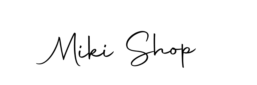 Create a beautiful signature design for name Miki Shop. With this signature (Autography-DOLnW) fonts, you can make a handwritten signature for free. Miki Shop signature style 10 images and pictures png