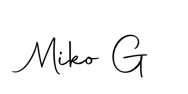 It looks lik you need a new signature style for name Miko G. Design unique handwritten (Autography-DOLnW) signature with our free signature maker in just a few clicks. Miko G signature style 10 images and pictures png