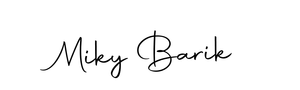 Create a beautiful signature design for name Miky Barik. With this signature (Autography-DOLnW) fonts, you can make a handwritten signature for free. Miky Barik signature style 10 images and pictures png