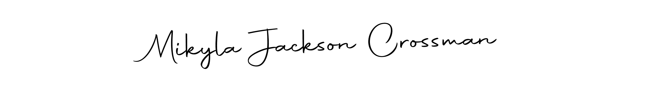 Make a beautiful signature design for name Mikyla Jackson Crossman. With this signature (Autography-DOLnW) style, you can create a handwritten signature for free. Mikyla Jackson Crossman signature style 10 images and pictures png