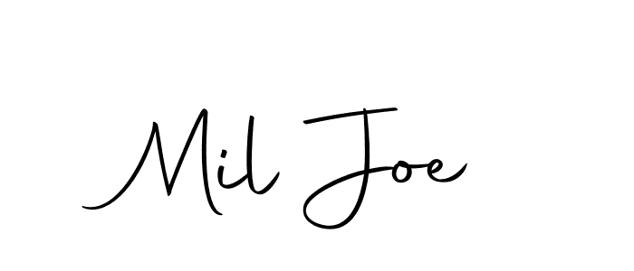 How to make Mil Joe signature? Autography-DOLnW is a professional autograph style. Create handwritten signature for Mil Joe name. Mil Joe signature style 10 images and pictures png