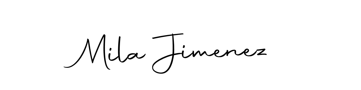 Similarly Autography-DOLnW is the best handwritten signature design. Signature creator online .You can use it as an online autograph creator for name Mila Jimenez. Mila Jimenez signature style 10 images and pictures png