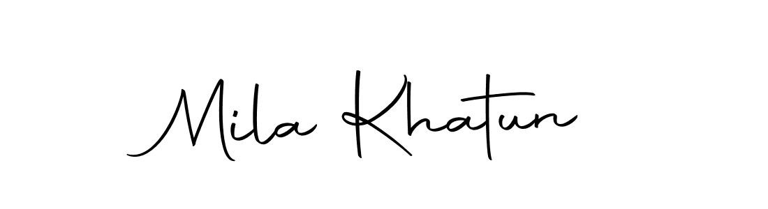 Make a short Mila Khatun signature style. Manage your documents anywhere anytime using Autography-DOLnW. Create and add eSignatures, submit forms, share and send files easily. Mila Khatun signature style 10 images and pictures png