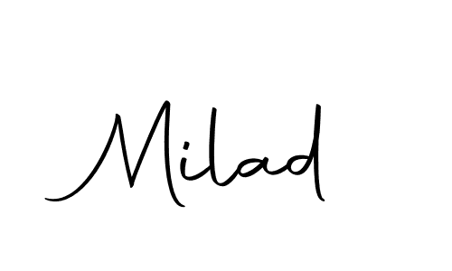 How to make Milad name signature. Use Autography-DOLnW style for creating short signs online. This is the latest handwritten sign. Milad signature style 10 images and pictures png