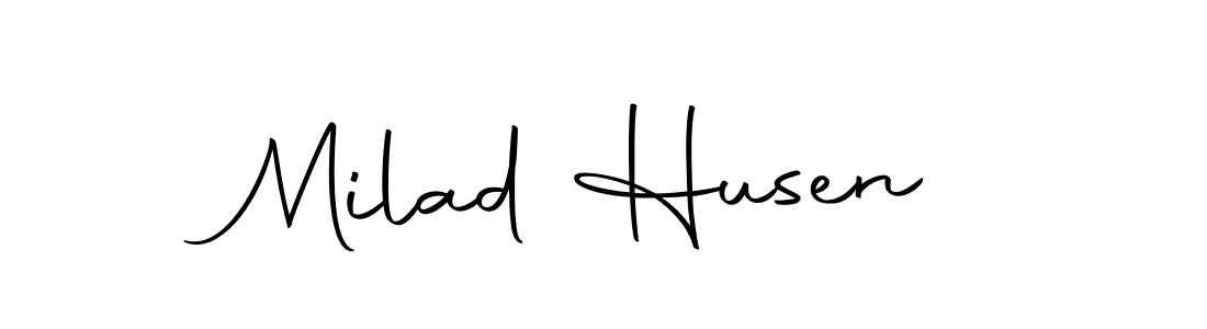 if you are searching for the best signature style for your name Milad Husen. so please give up your signature search. here we have designed multiple signature styles  using Autography-DOLnW. Milad Husen signature style 10 images and pictures png