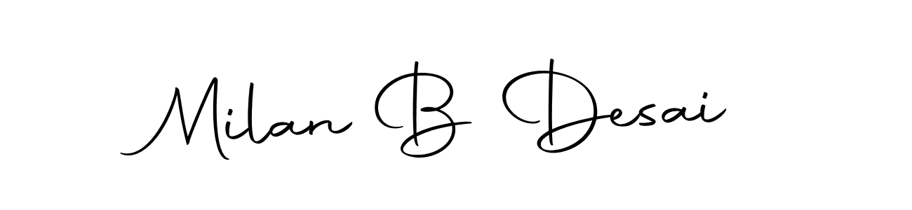 Use a signature maker to create a handwritten signature online. With this signature software, you can design (Autography-DOLnW) your own signature for name Milan B Desai. Milan B Desai signature style 10 images and pictures png