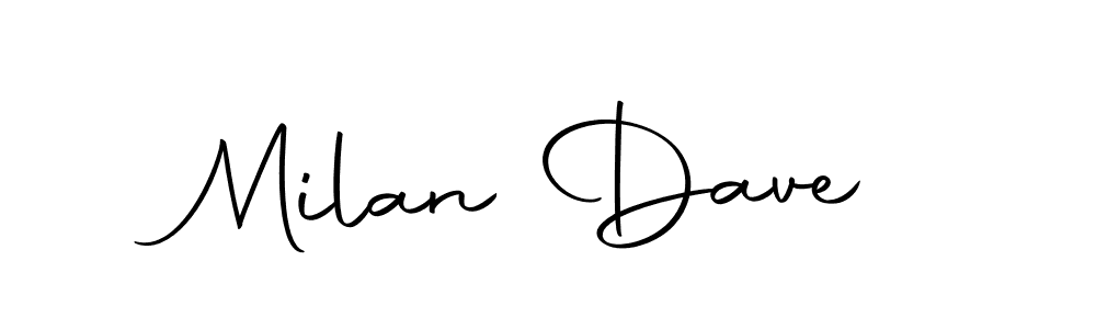 The best way (Autography-DOLnW) to make a short signature is to pick only two or three words in your name. The name Milan Dave include a total of six letters. For converting this name. Milan Dave signature style 10 images and pictures png