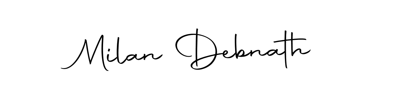 Design your own signature with our free online signature maker. With this signature software, you can create a handwritten (Autography-DOLnW) signature for name Milan Debnath. Milan Debnath signature style 10 images and pictures png