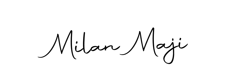 if you are searching for the best signature style for your name Milan Maji. so please give up your signature search. here we have designed multiple signature styles  using Autography-DOLnW. Milan Maji signature style 10 images and pictures png