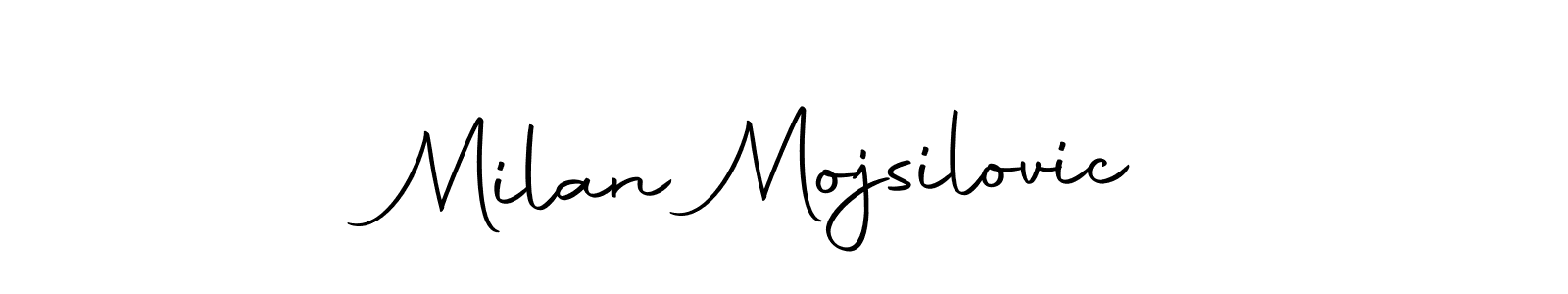 Design your own signature with our free online signature maker. With this signature software, you can create a handwritten (Autography-DOLnW) signature for name Milan Mojsilovic. Milan Mojsilovic signature style 10 images and pictures png