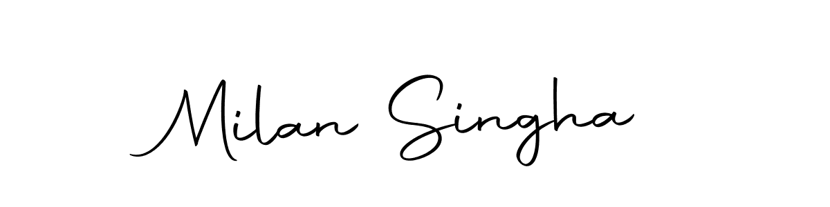 The best way (Autography-DOLnW) to make a short signature is to pick only two or three words in your name. The name Milan Singha include a total of six letters. For converting this name. Milan Singha signature style 10 images and pictures png