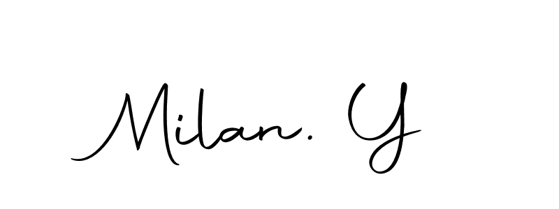Once you've used our free online signature maker to create your best signature Autography-DOLnW style, it's time to enjoy all of the benefits that Milan. Y name signing documents. Milan. Y signature style 10 images and pictures png