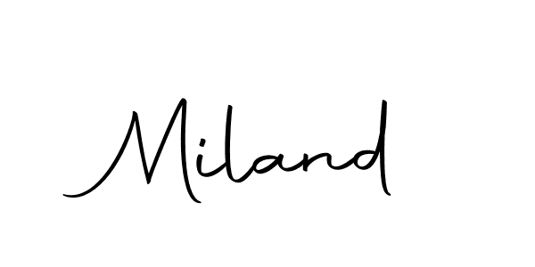 See photos of Miland official signature by Spectra . Check more albums & portfolios. Read reviews & check more about Autography-DOLnW font. Miland signature style 10 images and pictures png