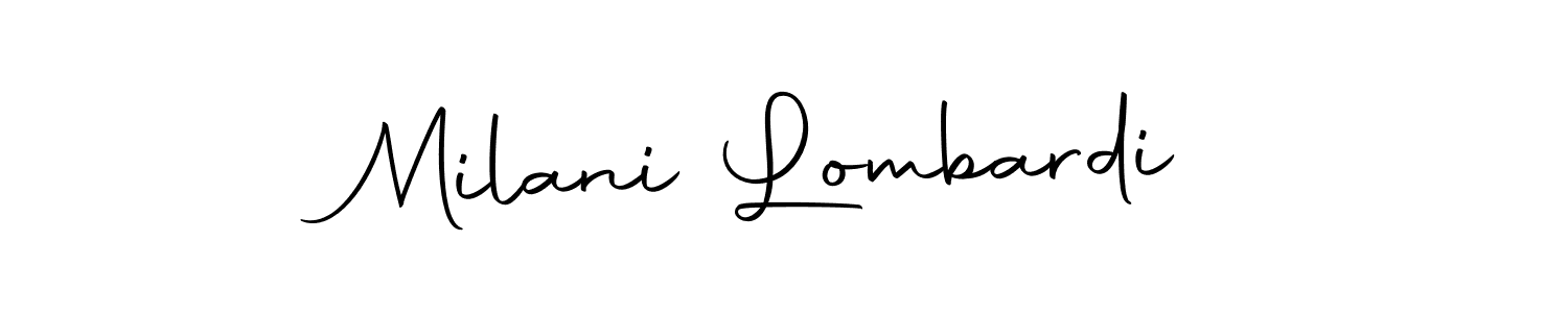 Similarly Autography-DOLnW is the best handwritten signature design. Signature creator online .You can use it as an online autograph creator for name Milani Lombardi. Milani Lombardi signature style 10 images and pictures png